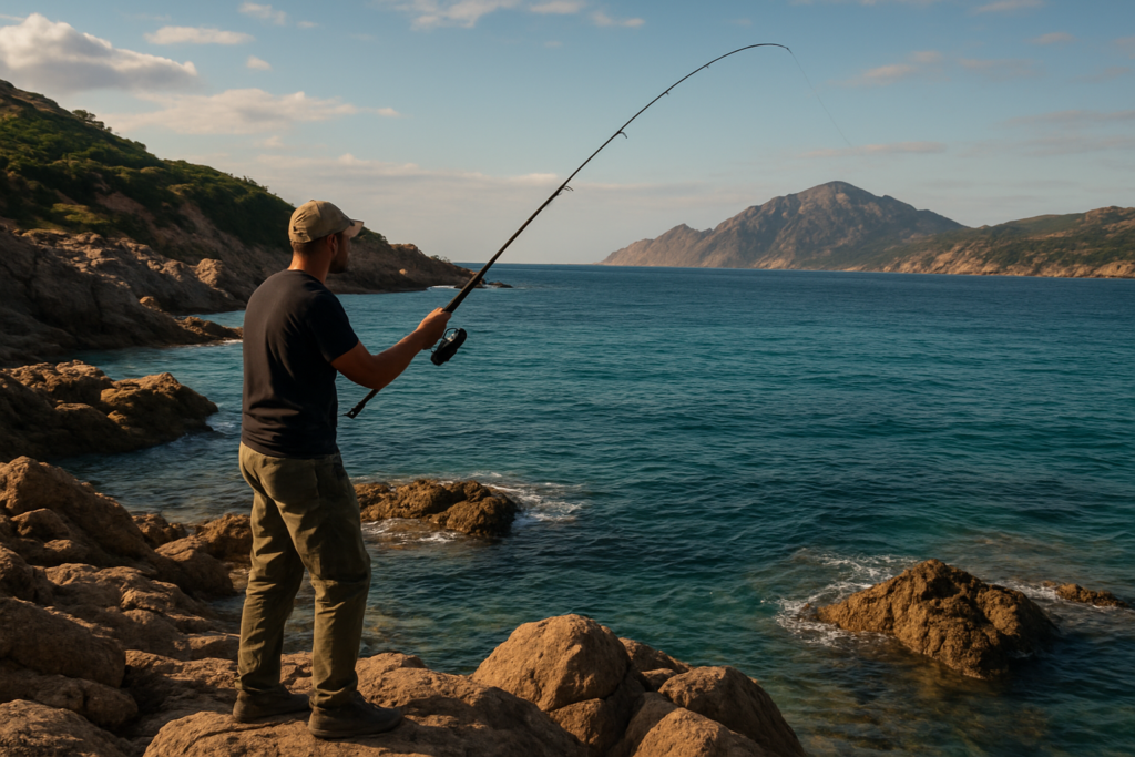 Pêche en bord de mer en Corse : guide complet des techniques, spots et saisons pour réussir du bord
